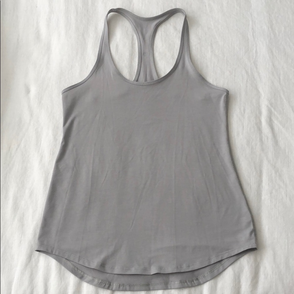 Lululemon Light Grey Racerback Tank-Size 2